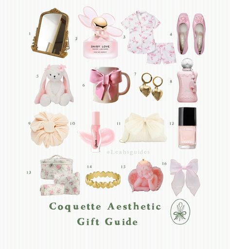 Coquette Aesthetic Gift Guide is live on the gift guide and LTK 💗🩰🎀 #coq #coquette #coquetteaesthetic #giftsforher #leahsgiftguide #giftideas #giftguide Coquette Birthday Gift Ideas, Coquette Birthday Presents, Coquette Stocking Stuffers, Gift Ideas Coquette, Coquette Christmas Gifts, Coquette Gift Ideas, Coquette Christmas List, Coquette Gifts, Bday Wishlist