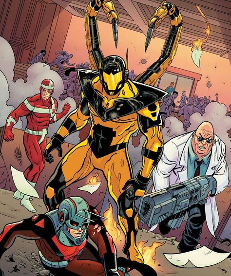 Yellow Jacket Captain America Comic Art, Avengers Images, Hindi Comics, Scary Images, Captain America Comic, Marvel Characters Art, Marvel Villains, Marvel Comic Character, Marvel Comics Art