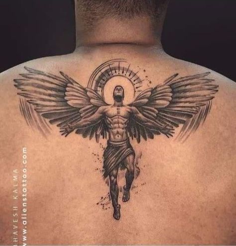 67 Tatuajes de Angel Alas para Hombres en Espalda en Negro omoplatos columna Back Tattoos For Men, Falling Feathers, Angel Tattoo, Back Tattoos, Tattoos For Men, Tattoo On, Feathers, Tattoo Designs, Angel