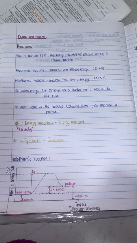 Endothermic and exothermic reactions Chemistry, Exothermic And Endothermic Reactions, Endothermic And Exothermic, Exothermic Reaction, Chemistry Basics, Study Stuff, Chemical Reactions, Energy, Quick Saves