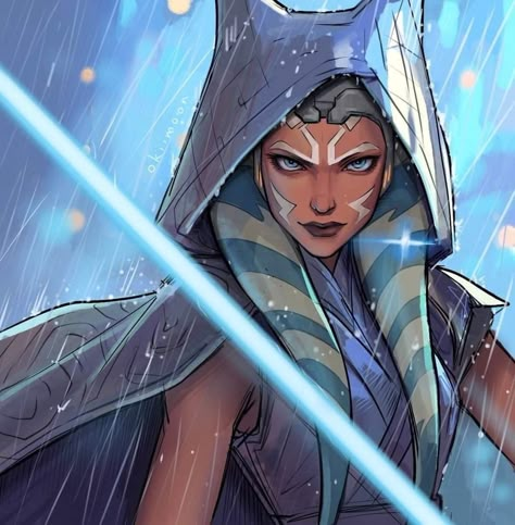 Ashoka Star Wars, Clone Wars Ahsoka, Jedi Art, Ashoka Tano, Star Wars Ahsoka, Star Wars Tattoo, Star Wars Drawings, Star Wars Character, Horizon Zero Dawn