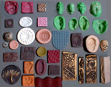 Making molds from polymer clay: MoldsDianeBlack Cute Diy Crafts, Polymer Clay Molds, Crea Fimo, Clay Molds, Craft Clay, Formy Silikonowe, Clay Stamps, Polymer Clay Mold, Jewerly Making