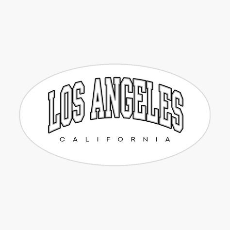 Tema Aesthetic, Los Angeles Logo, Create A Business Logo, Brandy Melville Stickers, California Logo, Los Angeles Print, Los Angeles Design, Black And White Stickers, Visiting Card Design