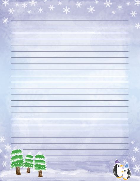 Free printable watercolor winter stationery in JPG and PDF formats. The stationery is available in lined and unlined versions. Download it at https://museprintables.com/download/stationery/watercolor-winter/ Winter Stationary Printable Free, Winter Stationary, Stationary Printable Free, Free Printable Wine Labels, Winter Writing Paper, Free Printable Rainbow, Stationary Printable, Printable Lined Paper, Winter Writing