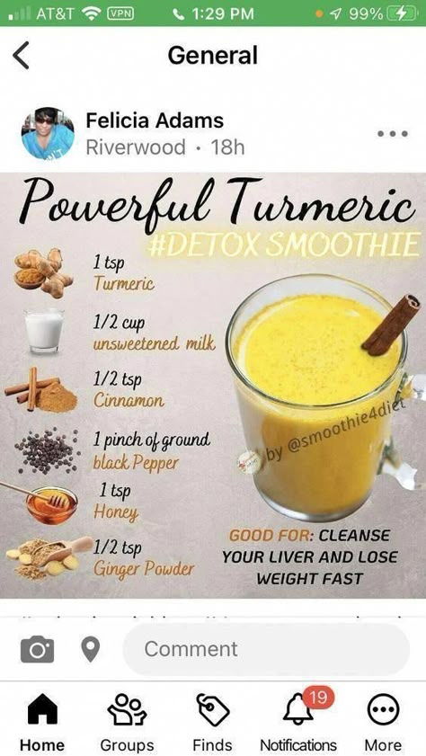 Turmeric Drink, Inflammation Recipes, Anti Inflammation Recipes, Turmeric Recipes, Health Drinks, Smoothie Drink Recipes, Healthy Drinks Smoothies, Turmeric Tea, Makanan Diet