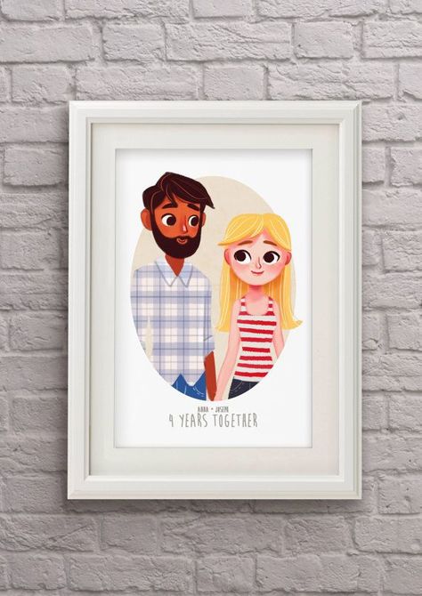 Valentine Day Card, Custom Portrait Illustration, Portrait Couple, Illustrator Inspiration, Portrait Cartoon, Wedding Illustration, Couple Illustration, Family Illustration, Art Et Illustration