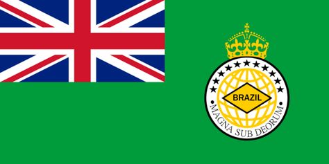 British Colonial Flag of Brazil British Flag Wallpaper, Alternate Flags, British Empire Flag, Brasil Flag Wallpaper, Colonial Flag, Empire Flag, Flag Of Brazil, Great Britain Flag, Historical Flags