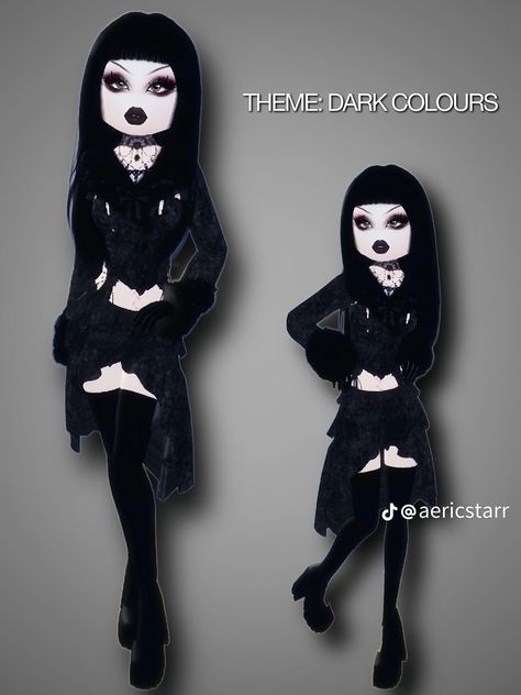 Roblox Dti Favorite Color, Dti Roblox Emo Outfit, Dti Outfits Dark Colors, Dark Colours Dress To Impress, Dark Dress To Impress, Dress To Impress Dark Colors, Women's Style Tips, Color Palette Neutral, European Fashion Winter