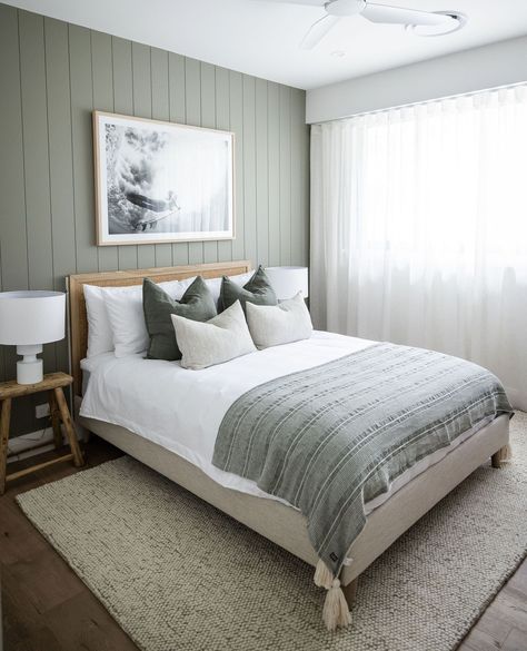 Bedroom Bliss: Greens, Texture, Coastal Vibes – Styled by Us! ⁠ ⁠ Step into a haven where greenery meets coastal allure, meticulously styled by South Coast Property Styling. ⁠ ⁠ Botanical Greens: Surround yourself with calming greens inspired by nature's lush palette.⁠ ⁠ Coastal Texture: Dive into a world of coastal texture with woven accents and natural elements.⁠ ⁠ Styled by Us: Immerse in our signature blend of sophistication and seaside charm.⁠ ⁠ Ready to transform your space? Experience ... Green And White Coastal Bedroom, Sophisticated Coastal Bedroom, Coastal Calm Bedroom, Green Coastal Bedroom, Seaside Bedroom Ideas, California Coastal Bedroom, White Coastal Bedroom, Seaside Bedroom, Property Styling