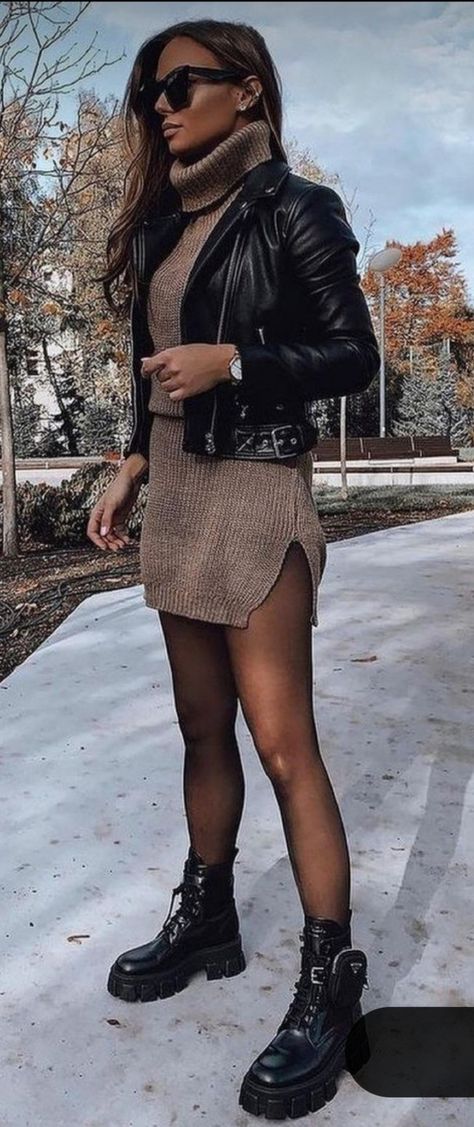 Combat Boots Outfit Fall, Combat Boot Outfit, Fall Boots Outfit, Doc Martens Outfit, Cooler Look, Outfit Trends, Style Boots, Autumn Outfit, Outfit Inspo Fall