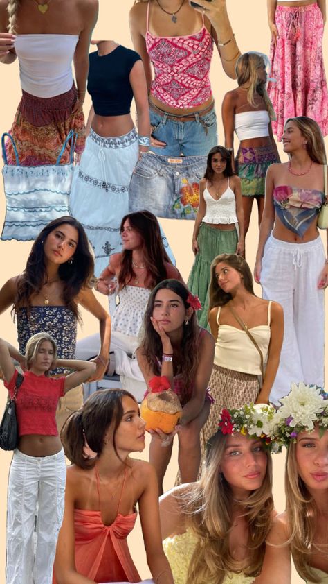 summer outfit inspo 🍉 Brazil Girls, Spain Outfit, Coast Outfit, Europe Travel Outfits, Trendy Outfit Ideas, Fits For Summer, Outfit Inspo Summer, Trip Outfits, Fall Outfit Ideas