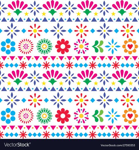 Mexico Artwork, Mexican Art Painting, Embroidery Tattoo, Fabric Ornament, Mexican Pattern, Mexican Flowers, Food Drawings, Colorful Frames, Flowers Vector