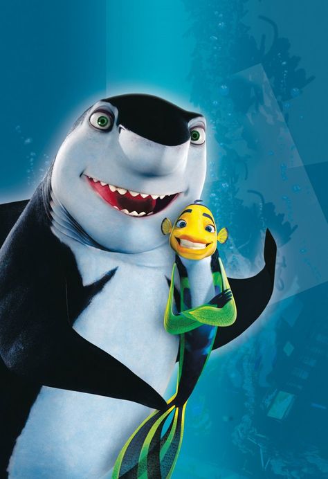 Pin for Later: Halloween: Over 100 Disney Costumes That Will Win Every Contest Shark Tale Options: Frankie and Lenny the sharks, Oscar the fish, Lola the fish, Angie the fish Animated Movie Posters, Good Animated Movies, Shark Tale, Movie Halloween Costumes, Shark Pictures, Fish Tales, Background 4k, Dreamworks Movies, Cartoon Fish