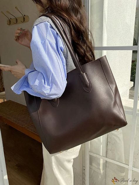 Bird in Bag - Classical and Elegant Vintage Shoulder Bag with Spacious Capacity for School and Commuting College Shoulder Bag, Trendy Bags Autumn 2024, Totes For College, Women’s Work Laptop Bag, Classic Bags Woman, Elegant School Bags, Bag Inspo For School, Work Purses For Women, Law School Bag