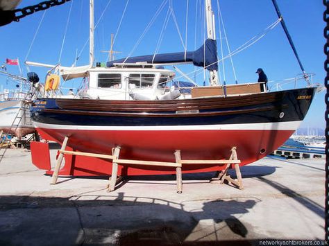 Fisher 34 MkIII Pilothouse Boat, Trawler Yacht, Trawler Boats, Expedition Yachts, Wooden Sailboat, Sailing Boats, Vintage Boats, Sailing Vessel, Best Boats