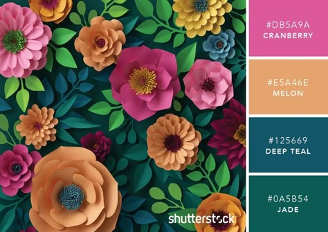 101 Color Combinations for Your Next Design + FREE Swatch Download 4 Color Color Palette, May Color Scheme, Color Palette Whimsical, Backyard Color Scheme, Three Color Combinations Colour Palettes, Interesting Colour Combinations, Four Color Combinations, Whimsical Colour Palette, Interesting Color Combinations