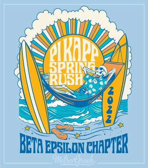 Fraternity Merch Ideas, Frat Rush Themes, Fraternity Rush Themes, Frat Shirts Design, Frat Rush Shirts, Rush Shirts Fraternity, Greek Merch, Beach Skeleton, Perth Beach