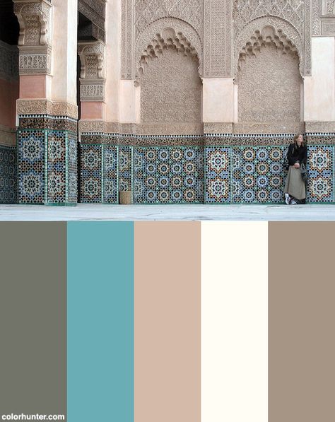 Ben+Youssef+Madrasah,+Marrakech,+Jan.+2007+Color+Scheme Color Palette Moroccan, Arabian Colour Palette, Islamic Pallete Color, Commercial Color Palette, Islamic Colour Palette, Turkish Color Palette, Marrakech Color Palette, Moroccan Color Palette Colour Schemes, Arabian Color Palette