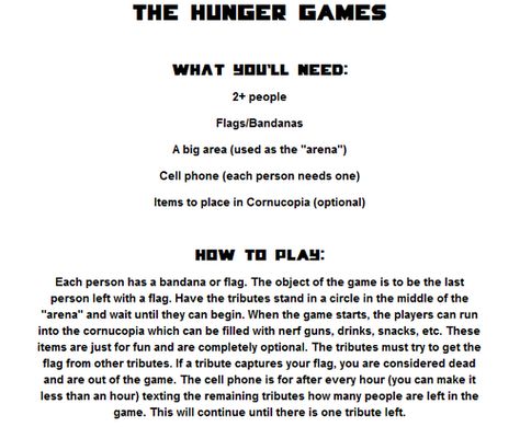 Hunger Games Sleepover, Scary Party Games, Fun Games For Teenagers, Fun Sleepover Activities, Sleepover Stuff, Fun Sleepover Games, Sleepover Party Games, Funny Party Games, Fun Group Games