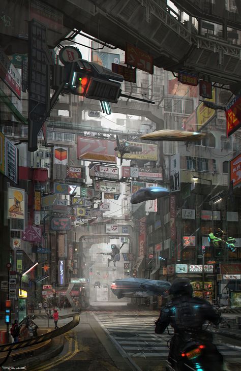 Shadowrun - Cropsec - Album on Imgur Ville Cyberpunk, Art Cyberpunk, Sci Fi Landscape, Arte Ninja, Sci Fi City, Sci Fi Environment, Whirlpool Galaxy, New Retro Wave, Cyberpunk Aesthetic