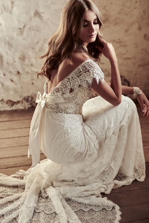 Anna Campbell Wedding Dress, Anna Campbell Bridal, Anna Campbell, Back Wedding Dress, Beauty Dress, Summer Wedding Dress, Best Wedding Dresses, Wedding Dresses Romantic, Beautiful Wedding Dresses