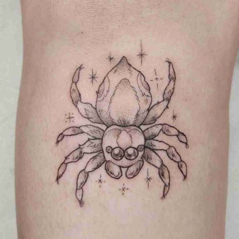 Patchwork, Round Nature Tattoo, Bug Outline Tattoo, Scary Cute Tattoo, Fuzzy Spider Tattoo, Cartoon Spider Tattoo, Witchy Spider Tattoo, Tarantula Tattoo For Women, Spider Tattoo Sleeve