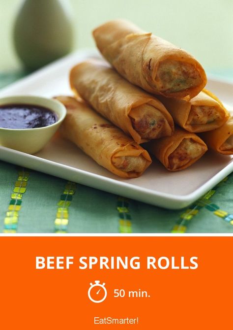 Beef Spring Rolls Recipe, Beef Spring Rolls, Chinese Spring Rolls, Spring Rolls Recipe, Cellophane Noodles, Fried Spring Rolls, Vegetable Spring Rolls, Spring Roll Recipe, Spring Roll