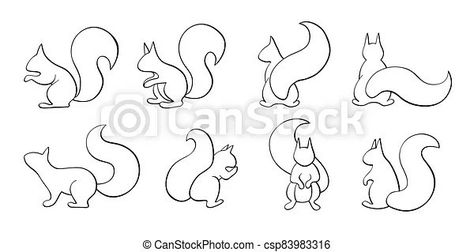 Doodles Abstract, Calligraphy Lines, Squirrel Tattoo, Cat Doodles, Small Tats, Bullet Planner, Line Art Vector, Cat Doodle, Cats Drawing