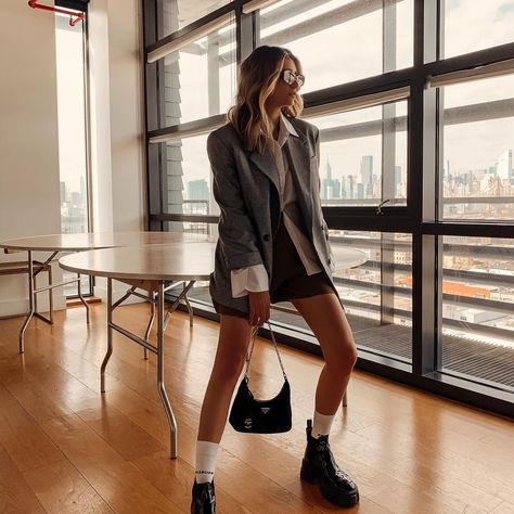 Balenciaga Socks Outfit, Prada Boots Outfit, Prada Socks, Balenciaga Socks, Sock Boots Outfit, Balenciaga Sock, Neutral Color Outfits, Prada Boots, Socks Outfit