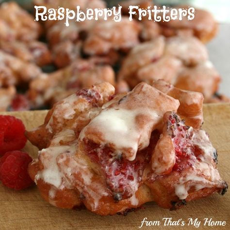 Raspberry Fritters Breads, pastries and desserts are among my favorite thing to make in the kitchen, I tried real hard to convince my self I should do this fritter as a baked recipe but I just couldn’t convince myself it would be the same. This is a recipe while I love it I don’t make yeast... » Raspberry Fritter Bread, Fruit Fritters Recipe, Raspberry Fritters, Cherry Fritters Recipe, Cherry Fritters, Fruit Fritters, Baked Recipe, Fritters Recipe, Easy Butter