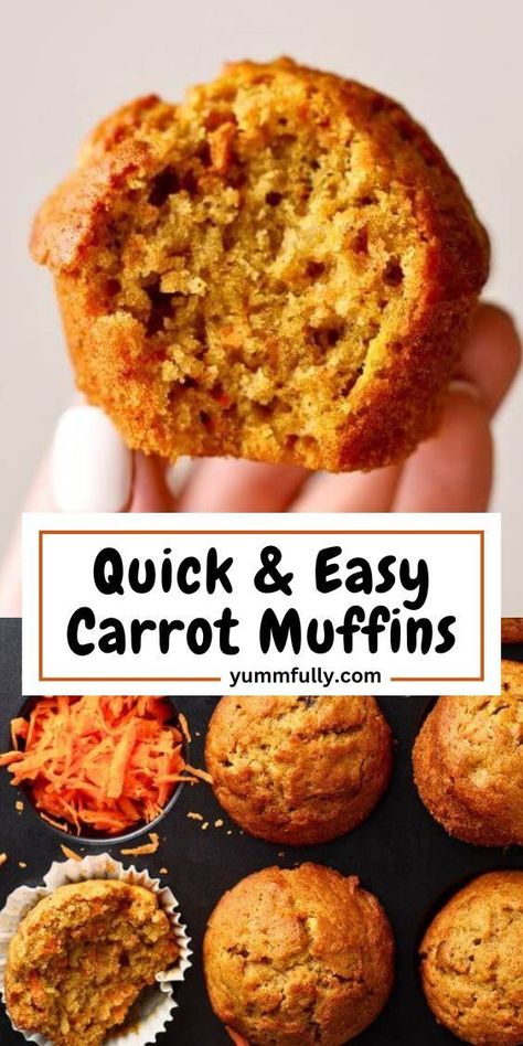 Enjoy our Moist and Flavorful Carrot Muffins, a treat that’s perfect for any time of the year. Packed with the natural sweetness of shredded carrots and apples, warm cinnamon, and a hint of nutmeg, these soft and moist muffins are sure to become your favorite. Perfect for a cozy morning treat or a sweet afternoon snack, they’re effortless to prepare. Best Carrot Muffins, Carrot Muffins Healthy, Easy Carrot Muffins, Carrot Muffins Easy, Brownie Pie Recipe, Fudge Brownie Pie, Healthy Carrot Muffins, Carrot Muffin, Apple Carrot Muffins