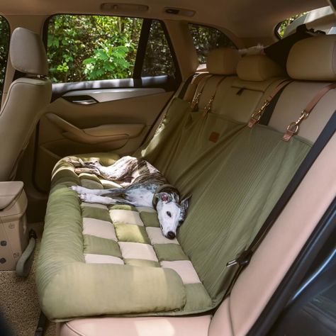 FunnyFuzzy Travel Bolster Safety Back Seat Large Dog Car Seat Bed - Chessboard Lounge offers a perfect blend of comfort, protection, and aesthetics for your pet during car rides Dog Car Cover, Western Dog Bed, Dog Bed Cute, Car Set Up For Dog, Dog Car Bed, Dog Seat For Car, Gifts For Dog, Aesthetic Dog Accessories, Dog Car Seat