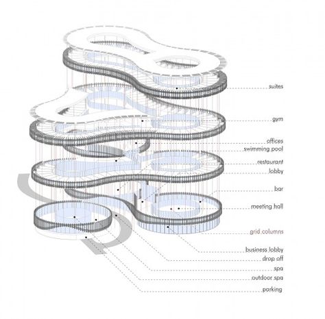 Koshino House, Parking Plan, Lakeside Restaurant, Hotel Landscape, Hotel Concept, Landscape Model, Roof Architecture, Concept Diagram, Architecture Design Concept