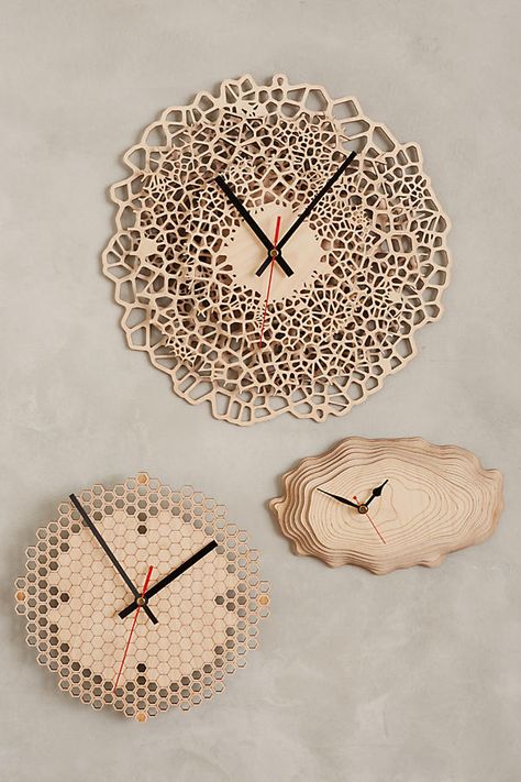 150 Amazing Laser Cutter Projects And Ideas To Inspire You Birch Wall, Laser Cut Wood Crafts, Laser Engraved Ideas, Wall Clock Design, Cnc Projects, Wood Clocks, Diy Clock, Wooden Clock, Lasercut Design