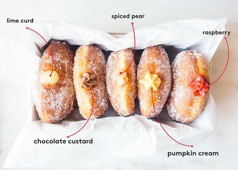 1 Donut Recipe, 5 Amazing Fillings Chocolate Custard Filled Donut, Doughnut Filling Ideas, Donut Filling Ideas, Donut Filling Recipe, Doughnut Fillings, Doughnut Filling Recipe, Donut Fillings, Filled Donut Recipe, Doughnut Filling