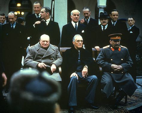 11,889 Winston Churchill Photos and Premium High Res Pictures - Getty Images Winston Churchill Photos, Vladimir Lenin, The Big Three, Franklin Delano Roosevelt, Joseph Stalin, Ww2 Photos, British Prime Ministers, Big Three, History Pictures