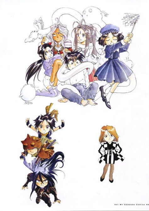 Oh My Goddess Anime, Belldandy Ah My Goddess, Goddess Hestia Anime, Anime Egyptian Goddess, Ah My Goddess, Grown Up Chibiusa, Oh My Goddess, Anime Comics, Comics