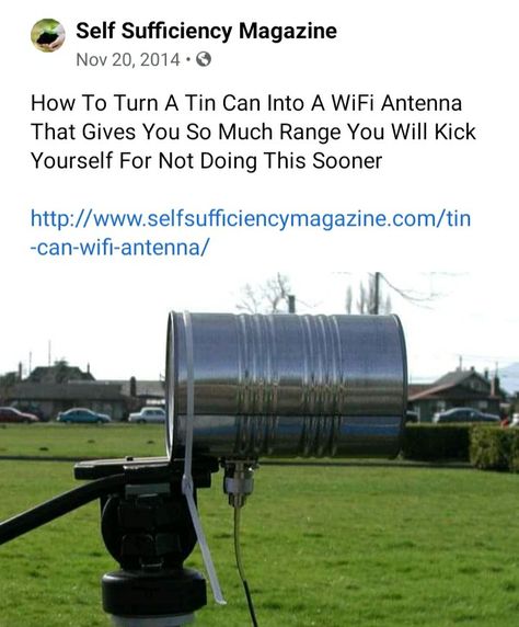 Poor Hacks, Survival Skills Emergency Preparedness, Emergency Prepardness, Survival Skills Life Hacks, 1000 Life Hacks, Survival Life Hacks, Survival Techniques, Wifi Antenna, Survival Life