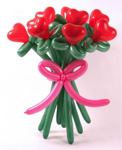 flower-bouquet-balloons-decorations-valentines-day #WallyVDAY Unique Valentines Day Ideas, Cheap Valentines Day Gifts, Bouquet Birthday, Deco Ballon, Valentines Balloons, Unique Valentines Day Gifts, Diy Balloon Decorations, Balloon Sculptures, Balloon Centerpieces