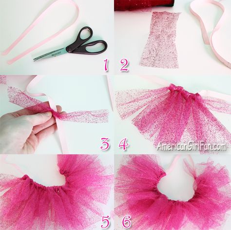 Steps How To Sew A Tutu, Doll Tutu Diy, Dyi Tulle Skirt, Diy Vase Tutu Skirt, Fluffy Tutu Diy, Luna Rabbit, How To Make A Tool Tutu, Doll Tutu, Girl Parties