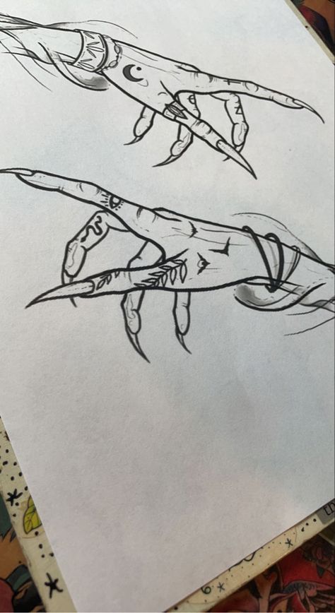 Witch Hands Tattoo Design, Lilith Hand Tattoo, Witch Aesthetic Sketch, Witchy Hands Tattoo, Hand Silhouette Tattoo, Witch Hands Drawing, Witch Hands Tattoo, Witches Knot Tattoo, Witchy Hand Tattoos