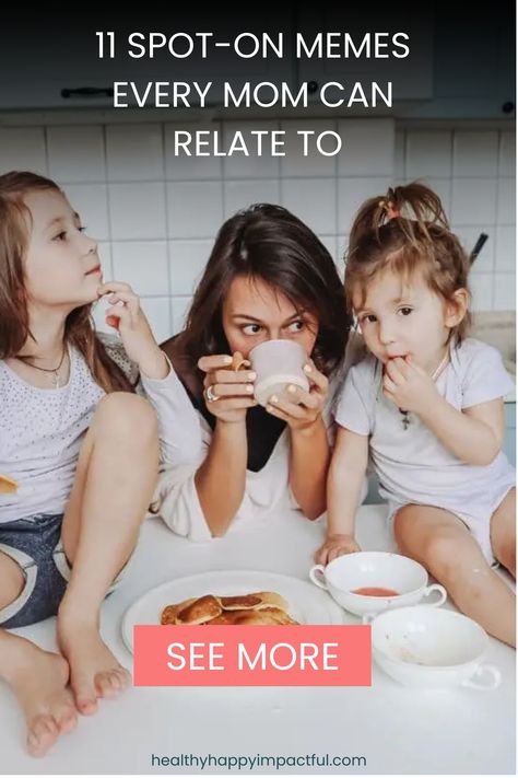 Mom and two kids eating breakfast together in the kitchen. Riddles Kids, Relatable Mom, Mom Life Funny, Inspirational Quotes For Moms, Laughing Out Loud, Motherhood Funny, Funny Text Conversations, Mom Memes, 10 Funniest