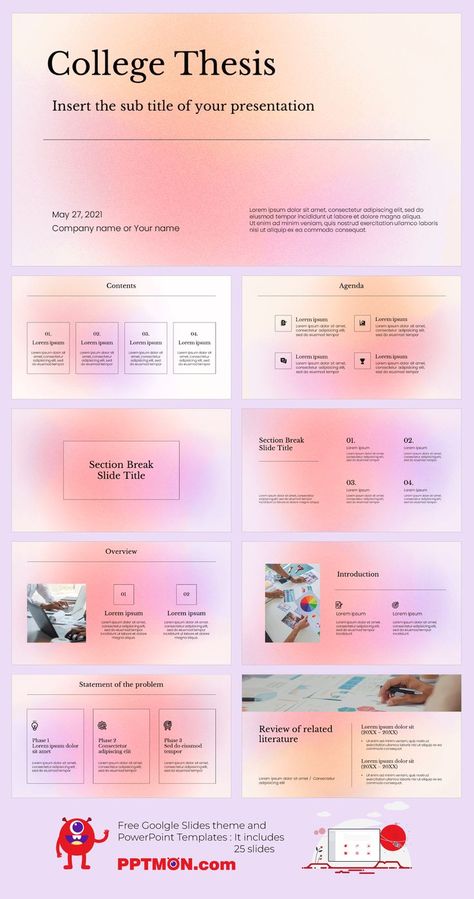 Gradients College Thesis Free PowerPoint Template and Google Slides Theme – presentation by PPTMON

#FREEPPTTEMPLATE, #PPTDESIGN, #POWERPOINTDESIGN, #POWERPOINTTEMPLATE, #GOOGLESLIDES, #GOOGLESLIDESTHEME, #GOOGLEPRESENTATION, #PRESENTATIONDESIGN, #FREEPOWERPOINTTEMPLATES School Presentation Ideas Google Slides, All About Me Google Slides Ideas, Google Slide Project Ideas, Google Slides Inspo School, Preppy Google Slides Ideas, About Me Google Slides Ideas, Vision Board Google Slides, Beautiful Slides Presentation, College Presentation Slides