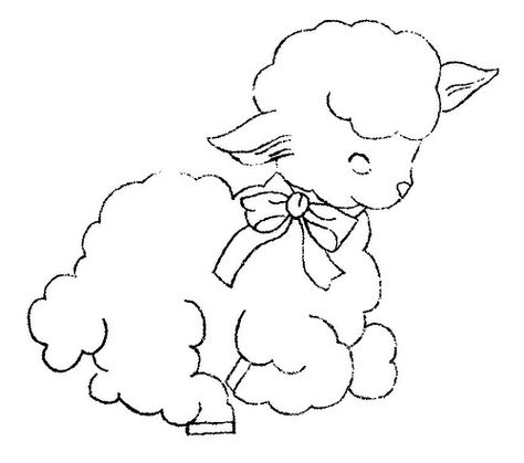 SP 4044 l by mmaammbr, via Flickr Embroidery Patterns, Sheep, Black, Vintage Embroidery, Embroidery, White