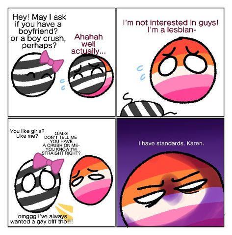 Pride Balls Comics, Pride Balls, Overnight Hair Mask, Overnight Hair, Lgbtq Quotes, Pride Stuff, Lgbt Humor, Lgbt Memes, Bisexual Flag