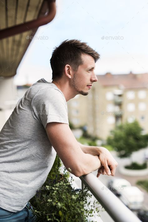 Balcony Photography, Side View Drawing, Interior Design Resources, Men Photoshoot, Body Reference, Photography Poses For Men, Body Poses, Male Poses, Man Photo