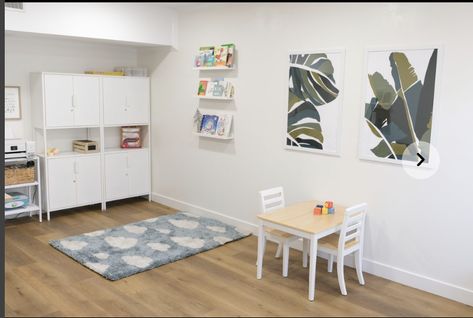 Clinic Room Ideas, Speech Therapy Clinic Interior Design, Speech Therapy Clinic Design, Speech Therapy Office Ideas, Speech Therapy Clinic, Speech Therapy Office, Private Practice Office, Clinic Room, Speech Therapy Room