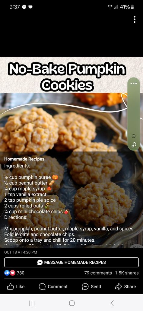 No Bake Pumpkin Cookies No Bake Pumpkin Cookies, Pumpkin No Bake, Pumpkin No Bake Cookies, No Bake Pumpkin, Bake Pumpkin, Bake Cookies, Pumpkin Flavor, Pumpkin Cookies, Baked Pumpkin