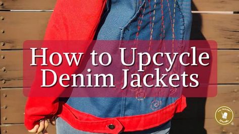 Learn how to recycle old clothes and upgrade them with the Upcycled Denim Jacket Ideas and tutorials to make them look good. Upcycling, Patchwork, Denim Jacket Makeover Diy, Repurposed Denim Jacket, Denim Jacket Upcycle Diy, Jean Jacket Diy Upcycling Ideas, Denim Jacket Refashion, Jean Jacket Makeover Ideas, Upcycle Jackets Ideas