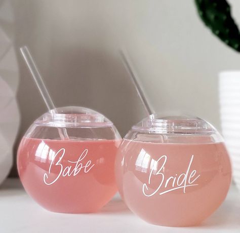 Fun Gifts For Bridesmaids, Party Personalized Ideas, Bachella Party, Barbie Themed Bachelorette Party, Bride Cups, Fun Bachelorette Party Ideas, Barbie Bachelorette Party, Hens Party Themes, Barbie Bachelorette